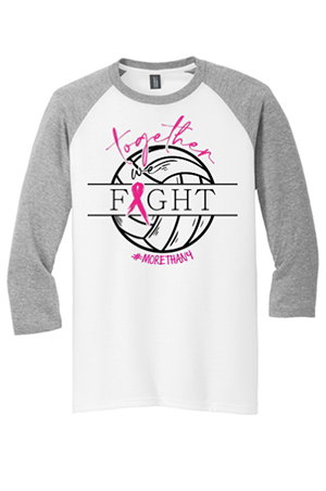 Wilmington School Volley for a Cure baseball tee